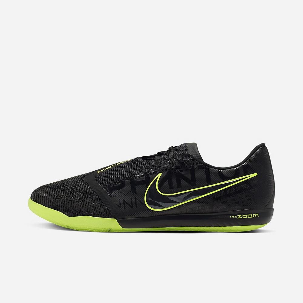 Chaussure Foot Salle Nike Zoom Phantom Venom Pro IC Noir 8951-367 Black/Volt/Black Femme | OBG-73696829